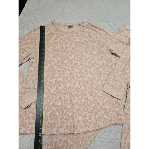 Soma Pajama Set Womens Medium Animal Print 2 Piece Long Sleeve Pants Lounge Wear - Picture 4 of 10